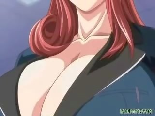 Big busted hentai babe extraordinary tittyfucking and