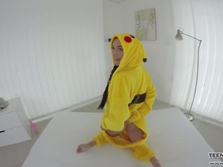 VR hot pokemon babe fuck her pussy with a toy