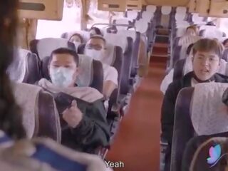 Kjønn tour buss med barmfager asiatisk streetwalker opprinnelige kinesisk av voksen film med engelsk under